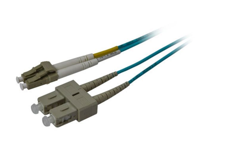 LWL-2-Faser-Patchk.  0.5mtr.LC-SC, 50/125um,OM3, AD=3mm, Synergy 21,