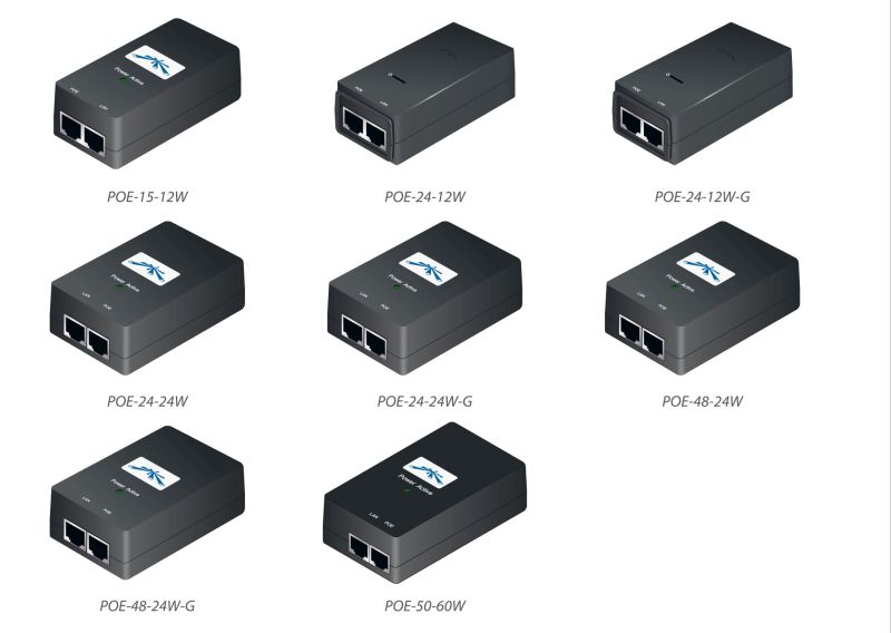 Ubiquiti PoE Injector, 24VDC, 12W, 5-Pack