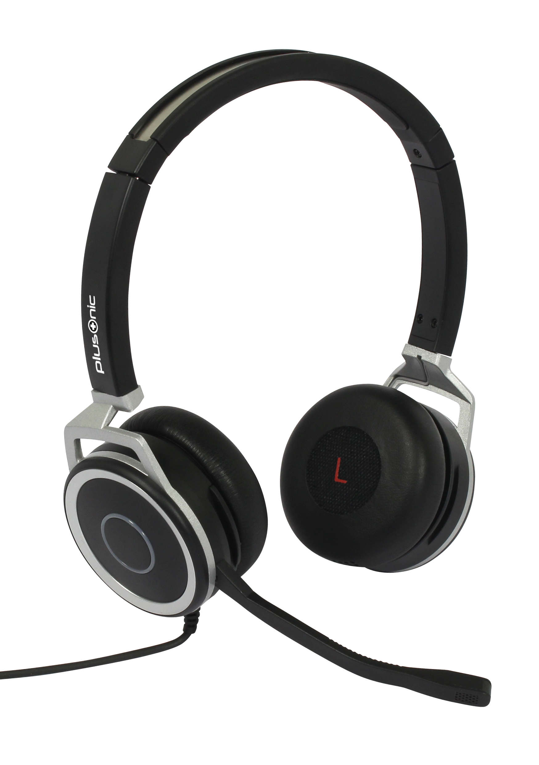 Casque d\'affaires Plusonic, 15.2P, binaural, USB & 3,5mm