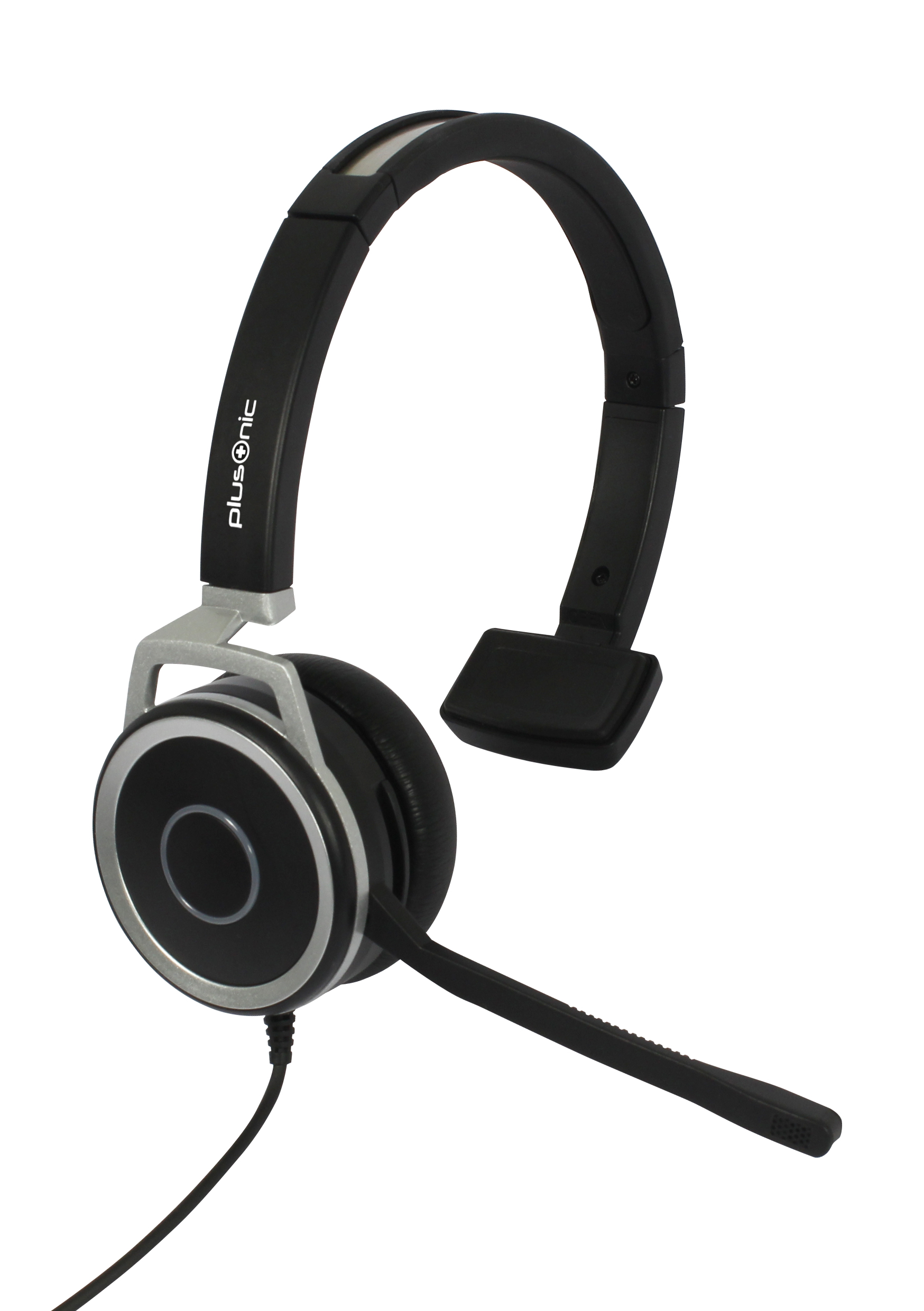 Casque professionnel Plusonic, 15.1P, monaural, USB et 3,5mm