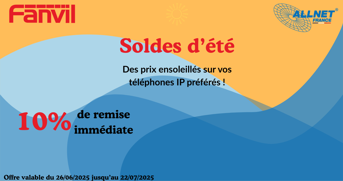 🌞 Les soldes d’été débarquent chez ALLNET France ! 🌞