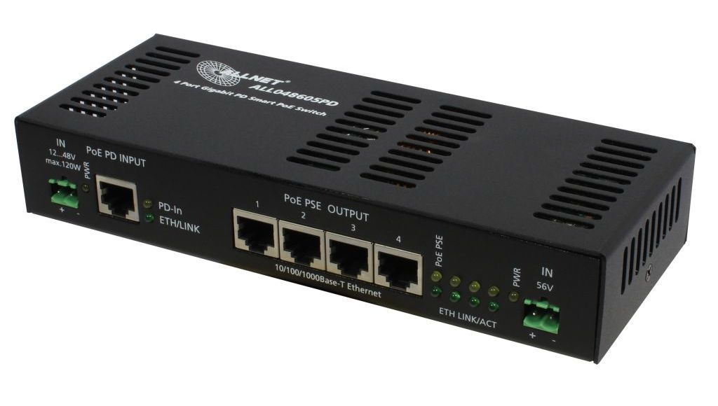 ALLNET ALL048605PD / unmanaged 5 Port Gigabit PoE Switch