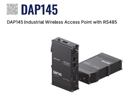 Teltonika · Accesspoint · DAP145 · 2x1 · Wi-Fi 4 · 300Mbit · 2x 10/100 · DIN Rail · RS485