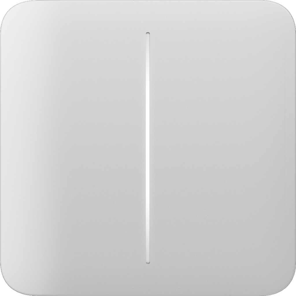 Ajax Homeautomation Zubehör LightSwitch SoloButton (2-gang) horizontal *weiß*