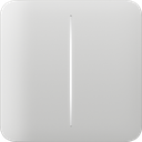 Ajax Homeautomation Zubehör LightSwitch SoloButton (2-gang) horizontal *weiß*