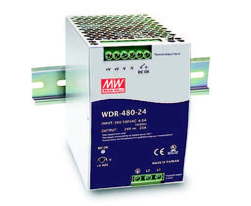 Mean Well power supply - 24V 480W DIN rail