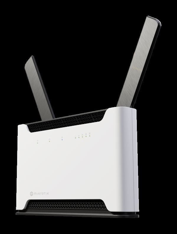 MikroTik Chateau 5G ax R17  kit with two wireless interfaces (2.4 and 5 Ghz), 4x Gigabit, 1x 2.5G, 5G Modem, S53UG+5HaxD2HaxD-TC&RG650E-EU