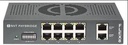NVT Phybridge FLEX • Switch unmanaged Layer2 • PoE over Multi-Pair UTP • FLEX8 • 8x RJ45 • 2x GbE • DIN