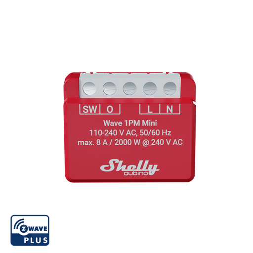 [Shelly_W_1PM_Mini] Shelly · Unterputz · Wave 1PM Mini · Relais · max. A · 1 Kanal · Z-Wave