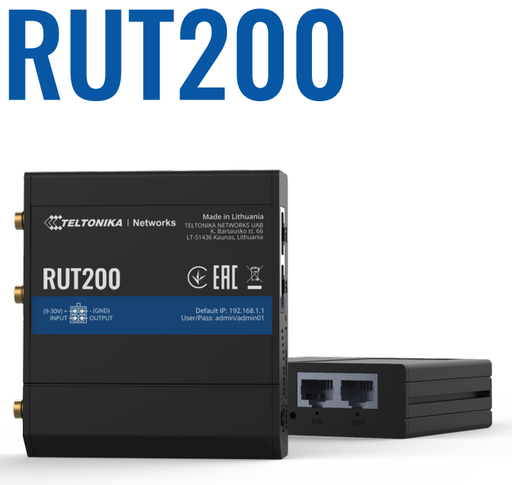 [RUT200010000] Teltonika · Router · RUT200 · Kompakter-4G/LTE Router