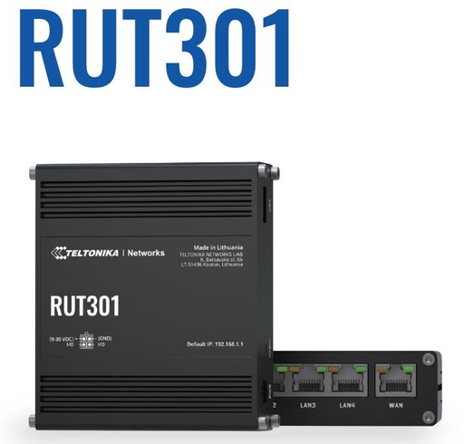 [RUT301000000] Teltonika · Router · RUT301 · Ethernet-Wireless