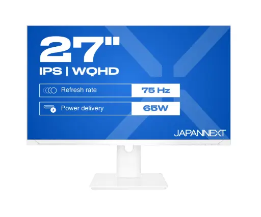 [JN-IPS270WQHD75F-C65W-HSP-W] JAPANNEXT Ecran PC Bureautique | 27" | WQHD blanc