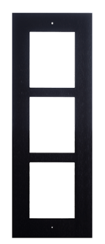 [9155013B] 2N Zubehör EntryCom IP Verso zbh. Frontblende Unterputzrahmen (3 Module) **schwarz**