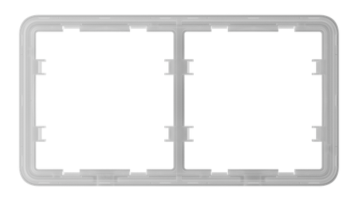 [52188.141.NC] Ajax Homeautomation LightSwitch / Outlet Frame (2 seats) horizontal