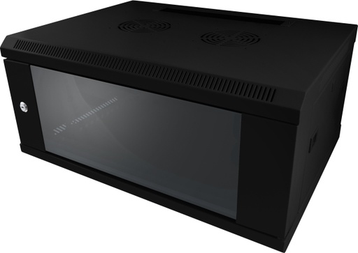 [ALL-SMC6409SCHWARZ] ALLNET 19Wandgehäuse,  9HE, 1-teilig, T450mm, Schwarz, SMC-Serie,