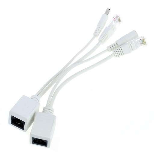[AllPoEpassivecable] ALLNET Passives Injektor Adapter Kabel Set DC Hohlstecker Adapter 5.5 mm gerader Stecker