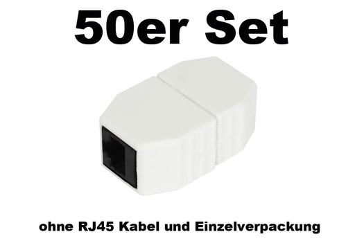 [ALL-RJ45-Magnet50er] TP-TP coupling,CAT6A,female,1:1 ,8-pin,RJ45,magnetic fuse coupling 50pcs bulk set,drop socket,PoE capable,up to 10GBit - ALL-RJ45-Magnet-50pcsBulk