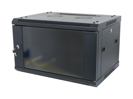[ALL-SMA6412SCHWARZ] ALLNET 19Wandgehäuse, 12HE, 1-teilig, T450mm, Schwarz, zerlegt(Flat Pack), SMA-Serie,