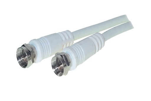 [TC80098-128] Kabel SAT, F(St)->F(St), 10m, weiss,