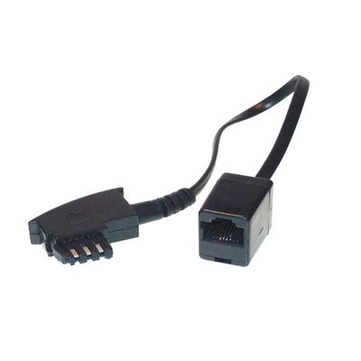 [TC71035] Kabel TK TAE-Adapter, TAE-F-Stecker/RJ45-Buchse, mit 20cm Kabel