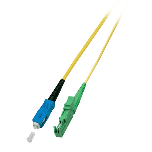 [O0923.3] LWL-1-Faser-Patchk.  3mtr.E2000(APC 8G)-SC, 9/125u, Schrägschliff, Simplex!