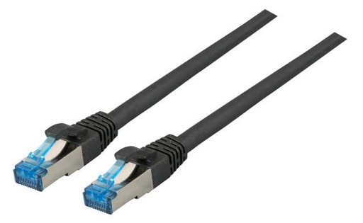 [K5525FSW.10] Patchkabel RJ45, CAT6A 500Mhz, 10m, schwarz S-STP(S/FTP) TPE(Superflex), mit Cat.7 Rohkabel,