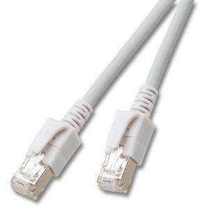 [DCK1001WS.3] Patchkabel RJ45, CAT6A 500Mhz,  3m, weiss S-STP(S/FTP) VC LED in den Steckern!,