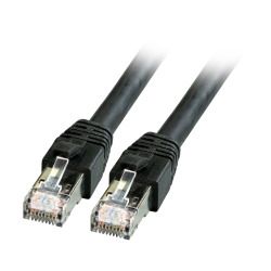 [K5528SW.5] Patchkabel RJ45, CAT8.1 2000Mhz,  5m, schwarz, S-STP(S/FTP), BC, LSZH,