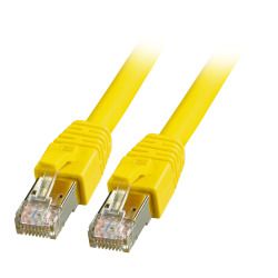 [K5528GE.2] Patchkabel RJ45, CAT8.1 2000Mhz,  2m, gelb, S-STP(S/FTP), BC, LSZH,