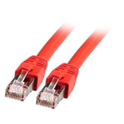 [K5528RT.10] Patchkabel RJ45, CAT8.1 2000Mhz, 10m, rot, S-STP(S/FTP), BC, LSZH,