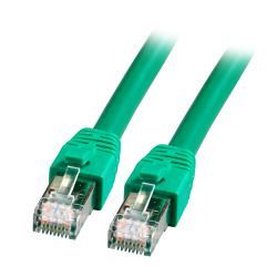 [K5528GN.3] Patchkabel RJ45, CAT8.1 2000Mhz,  3m, grün, S-STP(S/FTP), BC, LSZH,
