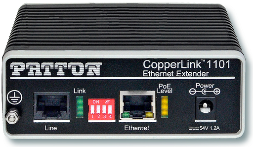 [CL1101/L/P/BNC/EUI] Patton CopperLink 1101 PoE Line Power Extender, BNC Line