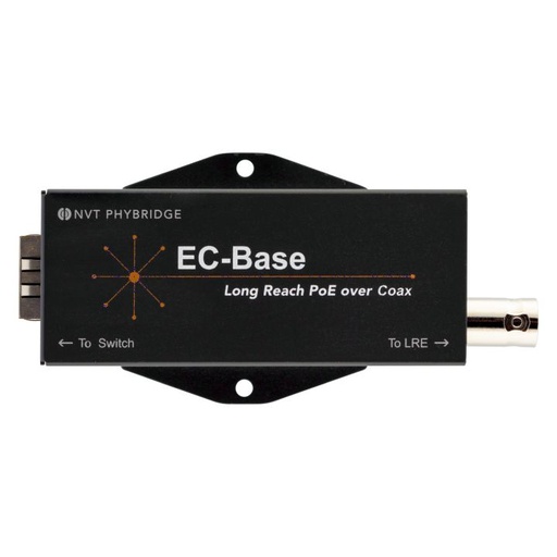 [NV-ECLK-BSE] NVT Phybridge CLEER • Adapter • PoE over Coax • EC-Base • 1x BNC • 1x RJ45